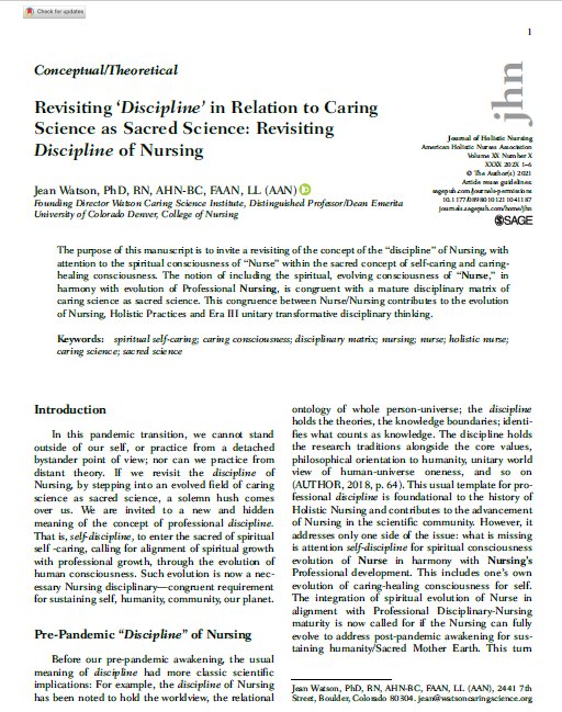 caring science